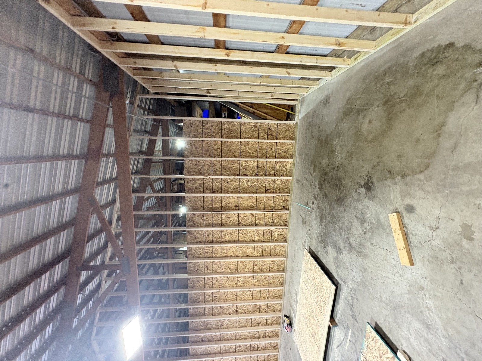 Pole barn construction